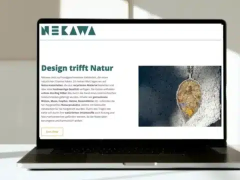 Referenzprojekt Nekawa: Webdesign · Webshop